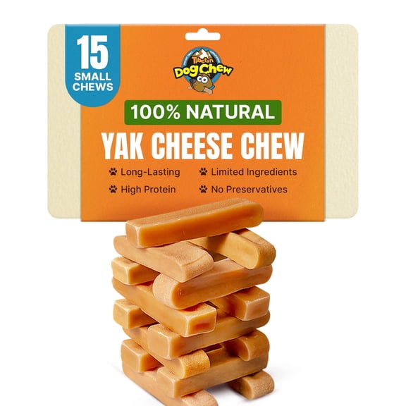 Tibetan Dog Chew Yak Cheese Himalayan  Treats for Small Dogs, Natural Long-Lasting Chews, 15 Sticks