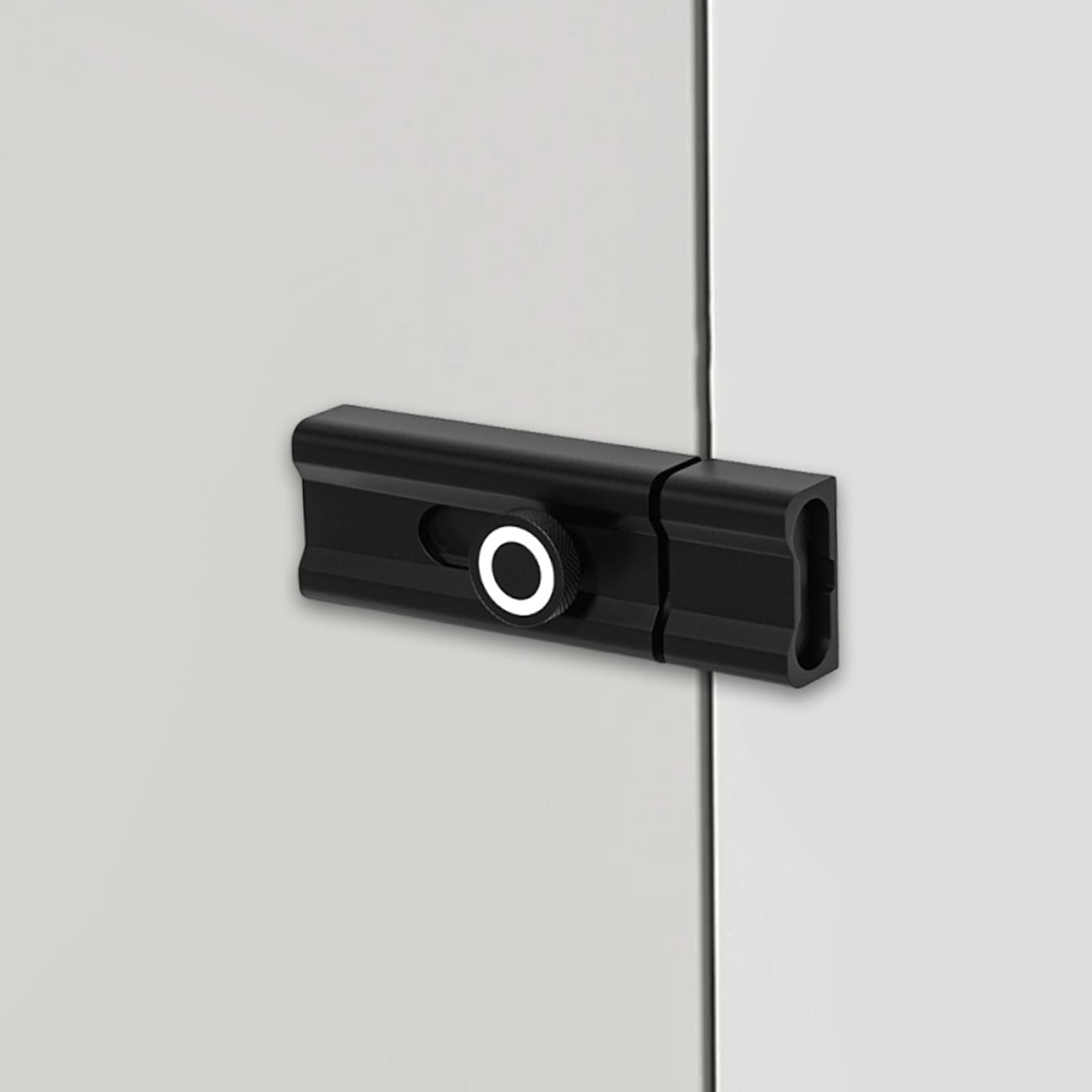 Slide Bolt Door Latch Barrel Bolt Lock Self Adhesive Aluminum Alloy Construction for Home Bedroom Garage Use
