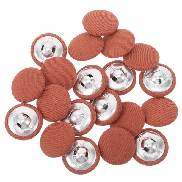 BESTYASH 20Ud Botones Tela Para Abrigos Y Camisas Color Chocolate Con Tacto Cómodo Y Estilo Clásico