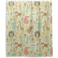 thumbnail image 2 of Coolnut Lion Tiger Sloth Animal Shower Curtain Waterproof Bathroom Fabric Shower Curtain Set with Hooks, 60x72 inches（105） Home Decor, 2 of 6