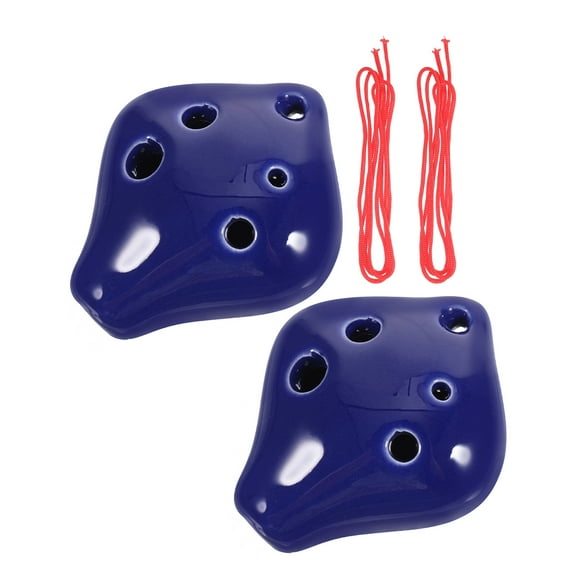 2pcs Beginner Ocarina Funny Musical Instrument Portable Ocarina 6 Hole C Key