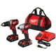 thumbnail image 1 of Kit combinado Milwaukee 2691-22 compacto de 18 V para taladrar e impactar, 1 of 5