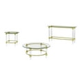 thumbnail image 6 of Milan Giselle Rectangular Clear Glass Sofa Table with Acrylic Legs & Gold Frame, 6 of 7