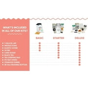 Craft A Brew Kombucha Starter Kit | 1 Gallon | Complete Home Brewing Kit with SCOBY Culture Claim Card