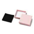 thumbnail image 3 of 6 pc Cardboard Jewelry set boxes with Sponge Inside Square Pink 8~8.1x8~8.1x1.55~1.65cm Paper, 3 of 3