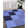thumbnail image 3 of Ahgly Company Machine Washable Indoor Rectangle Transitional Sky Blue Area Rugs, 8' x 10', 3 of 7