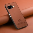 thumbnail image 2 of Dteck Case for Google Pixel 9A,Slim Premium Canvas Grain PU Leather,Soft TPU Bumper,Non-Slip Anti-Scratch Shock-Absorbent,Protective Phone Cover for Google Pixel 9A,Brown, 2 of 8