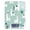 Cute Cartoon Llama Pattern, variant on High Precision Digital Kitchen Scale Tempered Glass Food Scale Multifunction Scale Small Kitchen Appliances Vintage Flowers and Hens