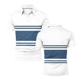 thumbnail image 5 of COSFO Performance Polo Shirts for Men Big And Tall Short Sleeve Colorblock Mesh Shirt Pullover Summer Collared Golf Slim Fit Tops, 5 of 6