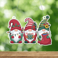 thumbnail image 2 of Lotusprinthandmade Christmas Gift Gnomes Custom Shape Window Hanging Acrylic Ornament (8x8), gnomes christmas ornament, 2 of 5