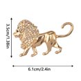 thumbnail image 3 of Qarigey Broches Animal Breastpin Aleación Oro Plata Nuevo diseño Moderno Animales Patrón Dye Tech Joyería Chal Accesorios gloden Type3 NO3 Qarigey AP004685-01, 3 of 6