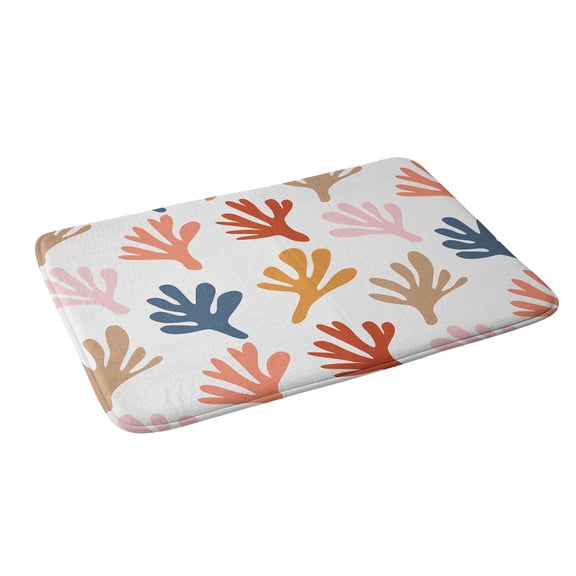 Society6 Emanuela Carratoni Bold Cut Out Theme Bath Mat 34" x 21"
