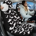 thumbnail image 2 of Uorisanigo Car Seat Covers for Front Seat, Washable Breathable Black White Bat Seats Covers for Cars, Not Airbag Compatible, Washable Seats Cover Fits for Most Vehicles, 2 of 7