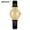 Leather_ black gold, variant on Classic Ladies Watch – Fashionable Waterproof Build and Dual Strap Options