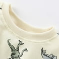 thumbnail image 5 of Zhuashum Boys Outfits 18-24 Months Hoodie And Leggings Round Neck Long Sleeve Clothes Cartoon Dinosaur Graphic Weekend Set Cute Playsuit White, 5 of 5