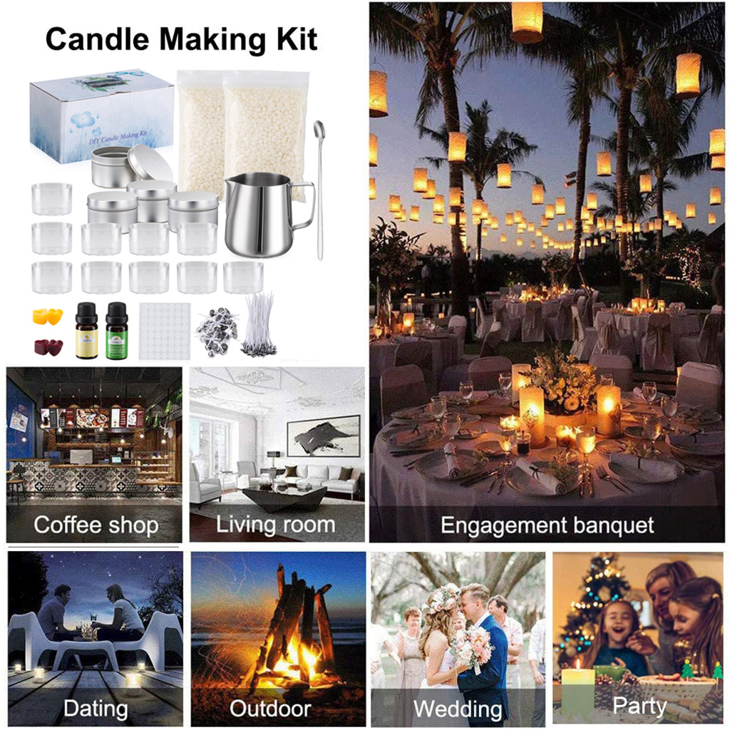 DIY Candle Making Kit Making Large Scented Beeswax Candles for Beginners
