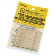 Blair Line 133 HO Laser-Cut 1-Lane 1.75" Wood Grade Crossings (3)