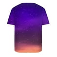 thumbnail image 4 of Short Sleeve T Shirts for Men Clearance Sale S-5XL Big & Tall Slim-Fit Tees Plus Size Pullover Button Crewneck Casual Gradient Printed Tshirts Tops, 4 of 5