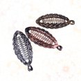 thumbnail image 5 of 9pcs Forme de Poisson Banane Cheveux Clips Résine Rétro Design Ponytail Titulaire Pinces à Cheveux (Argent Doré Bronze Rouge pour Chaque 3pcs), 5 of 5
