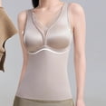 thumbnail image 5 of asjyhkr Tank Tops for Women Fleece Thermal Undershirt Casual Daily Fall Winter Baselayer Sleepwear Tops with Built in Bra(X-Large,Gray), 5 of 5