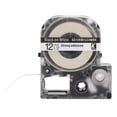 thumbnail image 2 of Label Machine Ribbon Printing Ribbon Abrasion Resistant Waterproof Anti-Scratch For Epson LW Series 12mm White Bottom Black Letter, 2 of 7
