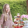 thumbnail image 5 of 40 Pack Alice Cupcake Toppers Butterfly Flower Bowl Key Clock Eat Me Cupcake Picks Tea Party Cake Decorations for Baby Shower Birthday In Wonderland Party Decorations, 5 of 7