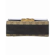 Gucci Beige Black Cuir GG Supreme Monogram Calfskin Leather Small