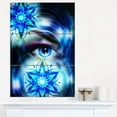 thumbnail image 1 of Design Art - Oeil de Femme avec Fleurs Fractales, 1 of 3