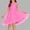 Hot Pink, variant on ATOGUTA Girls Semi Formal Dress Ruffle Tulle Tutu Dresses Cute Summer Party Princess Sundress Size 5T-16. Pink