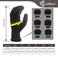 thumbnail image 3 of Guantes de trabajo de seguridad Evridwear, caucho de látex arrugado, 12 pares, 3 of 9