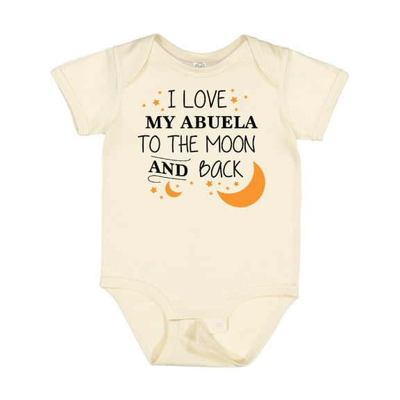 Inktastic I Love My Abuela to the Moon and Back Boys or Girls Baby Bodysuit