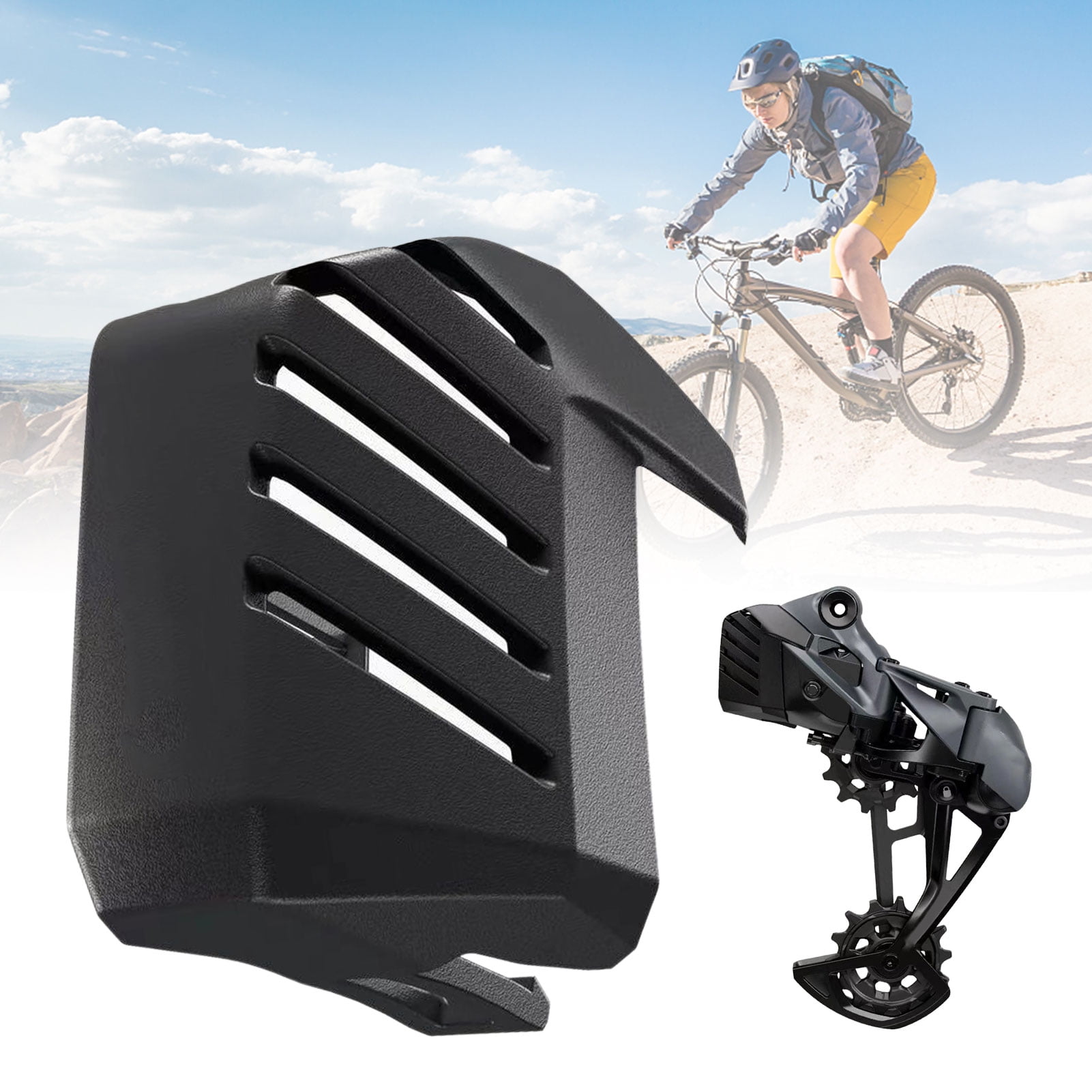 Rear Derailleur Cover Durable Cover Suitable for All AXS Mountain Bike Transmissions SRAM AXS GX XX1 X1 X01 Electronic Gear Shift Rear Derailleur Battery Protective Cover 