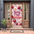 thumbnail image 5 of Floral Decorations Berry First Birthday Strawberry Theme Banner Daisy Design for First Birthday Party Kids Celebration, 5 of 7