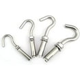 thumbnail image 5 of Screw Anchors M6 M8 Expansion Screws Hooks 316 Stainless Steel Eye Bolt Open Anchor Hook for Basket Ceiling Fan Hanging Anchors (Length : 5pcs, Size : M6), 5 of 5