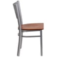 thumbnail image 4 of Bowery Hill Restaurant Dining Chair in Cherry and Silver, 4 of 6