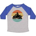 thumbnail image 3 of Inktastic Snowmobile Retro Sunset Boys or Girls Toddler T-Shirt, 3 of 5