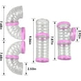 thumbnail image 2 of 8PCS Syrian Hamster Tube Set,Transparent Pet Cage Curvy Tunnel Kit DIY Dwarf Hamster Toy Tube Small Animal External Accessories Adventure Pipe for Mice Rat, 2 of 6