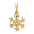 thumbnail image 3 of FB Jewels 14K Yellow Gold Polished CZ Snowflake Charm, 3 of 4
