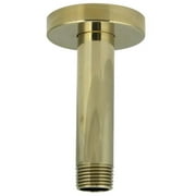 Jado 80-860903.167 3 in. Polished Brass Diamond Ceiling Mount Shower Arm