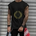 thumbnail image 2 of IROINNID Round Neckline Tank Tops For Men Sleeveless Sports Tank Tops Vest Pullover Graphic Print Tops, 2 of 5