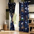 thumbnail image 3 of Manfei Rustic Duck Wildlife Blackout Curtains Set of 2 (38x54 Each), Contemporary Art Camouflage Living Room Curtains, Navy, 3 of 6