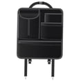 thumbnail image 2 of Protector de asiento trasero de coche, almacenamiento para viajes, alfombrilla resistente de cuero PU para patadas de coche. negro, 2 of 7