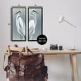 thumbnail image 4 of Stupell Industries Nautical Egret Portraits Animals & Insects Painting Black Framed Art Print Wall Art, 10 x 24, Set of 2, 4 of 10