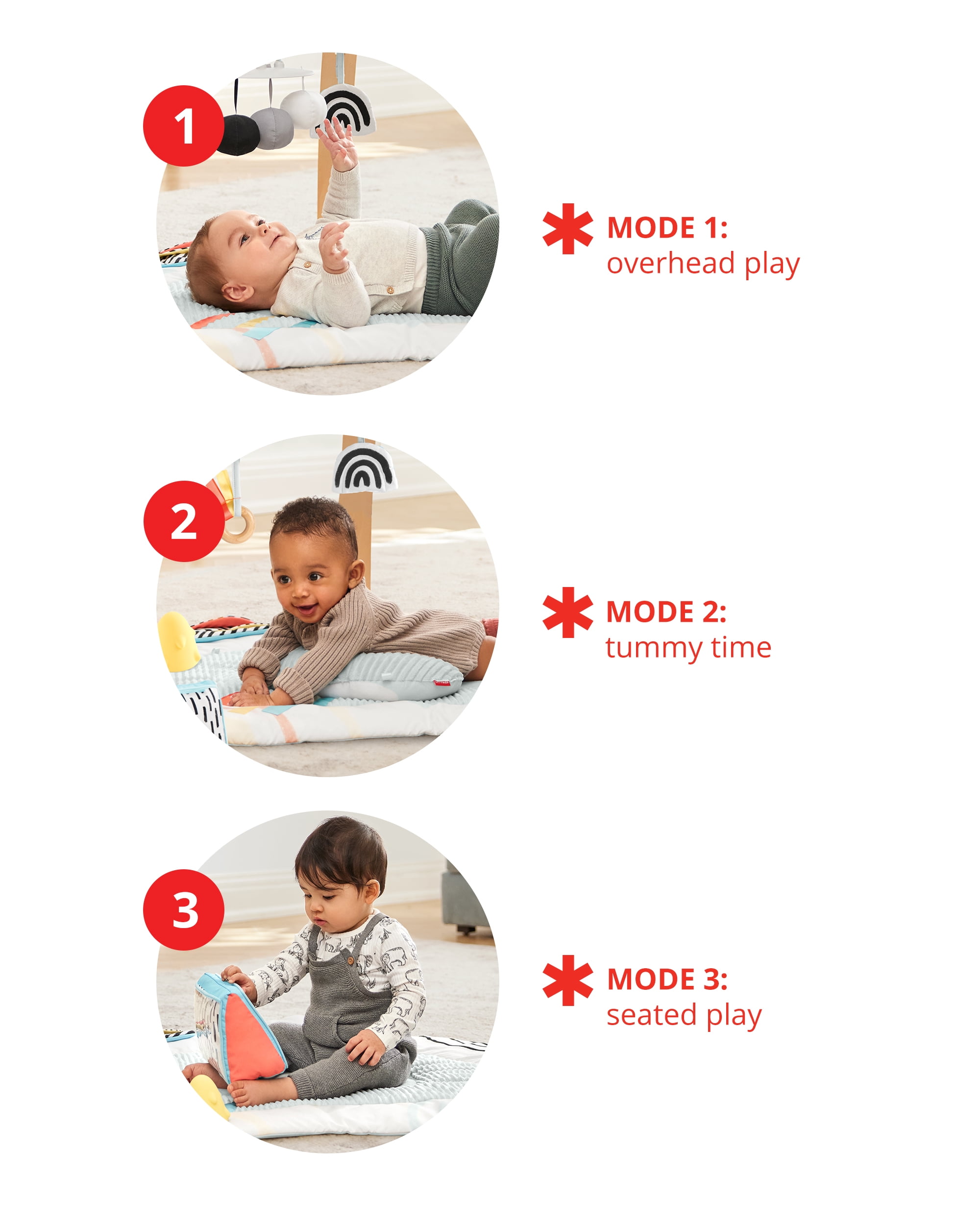 Skip Hop Discoverosity Montessori-Inspired Baby Play Gym for Ages 0-2 years