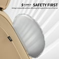 thumbnail image 2 of Florich Front Car Seat Covers, Premium Faux Leather Seat Protectors, Breathable Material Cushions Universal Fit for Most Cars, Beige, 2 of 7
