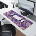 thumbnail image 2 of Long Mouse Pads for Desk,Purple Paisley and Floral Pattern Desk Mats on Top Of Desks, Desk Mouse Pad Extra Large with 3mm Non-Slip Base and Stitched Edge for Gaming,Office,Work,Home 31.5"x11.8", 2 of 6