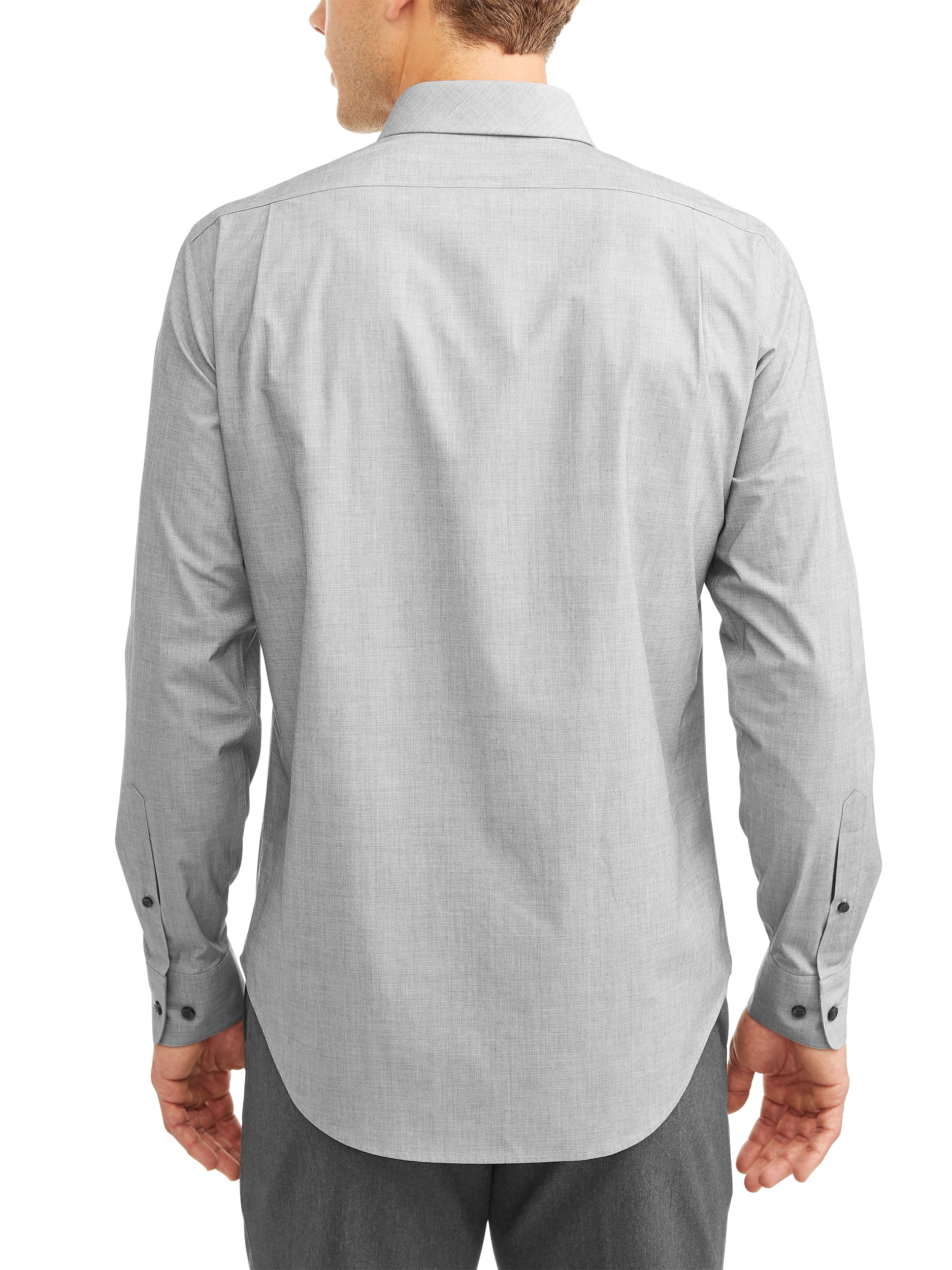 George Men's Long Sleeve Performance Dress Shirt, Up to 3XL