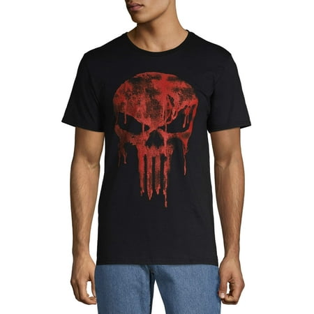 Marvel Punisher Seeing Red Men's & Big Men's Graphic Tee Shirt, Size 4XL-6XL, Marvel Mens T-Shirts