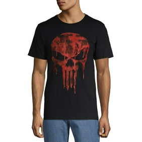Marvel Punisher Seeing Red Men's and Big Men's Graphic Tee Shirt, Sizes S-3XL, Marvel Mens T-Shirts
