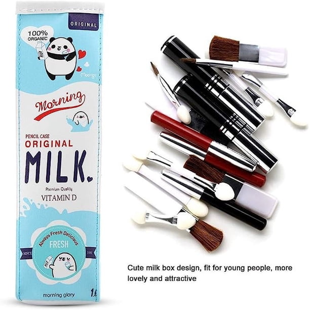Bolsa Para Lápices, 3 Colores, Papelería De Leche De Dibujos Animados Bolsa De Papeleria Estuche Para Lapices Caracteristicas Lideres De Clase